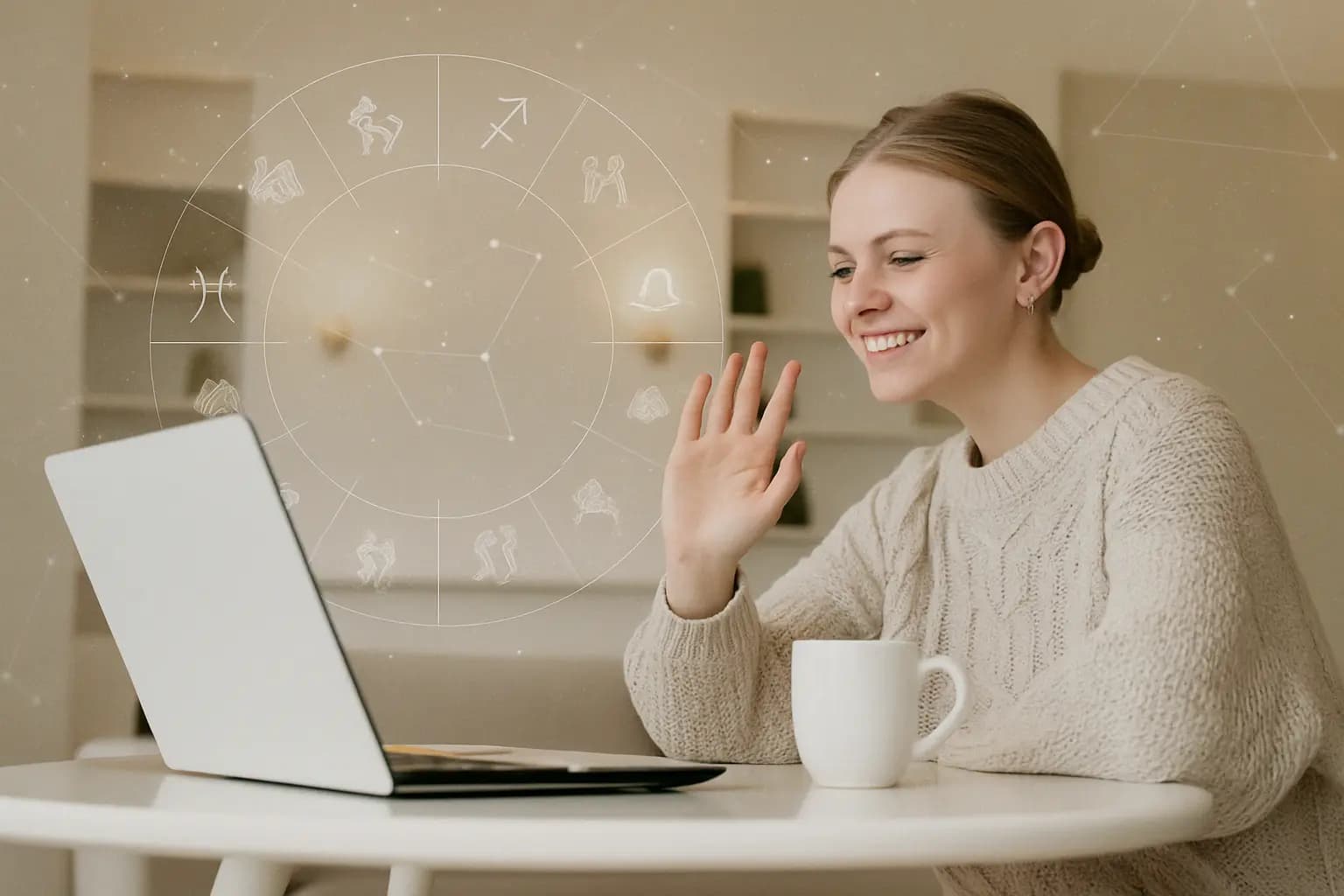 Persönliche Horoskop-Beratung per Video mit einer Astrologin – Online-Astrologie-Service von Manticus